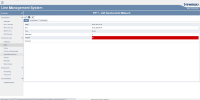 Electronic shift report